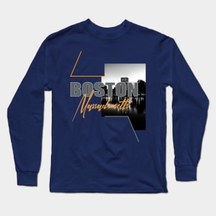 Boston Massachusetts Long Sleeve T-Shirt